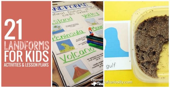 21 Landforms for Children Actions and Lesson Plans